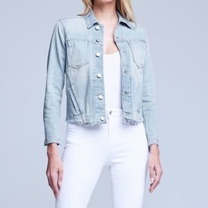 L'AGENCE Janelle Denim Jacket in Indio